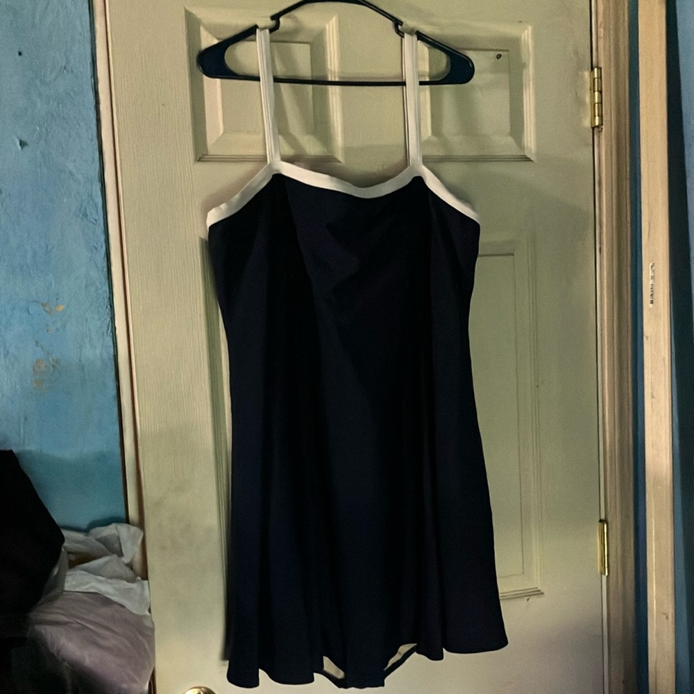 Roaman’s Swimsuit Dress Navy Blue
